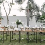 จัดเลี้ยงบุฟเฟต์ งานแต่งงานในสวนที่บ้าน